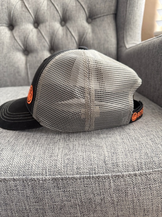 Beretta Black Gray and Orange Embroidered Men’s adjustable Truckers Baseball Cap - Picture 2 of 9